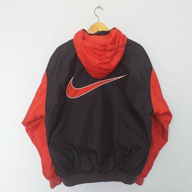 VINTAGE NIKE 90S BASKET BALL VARSITY HOODED JACKET