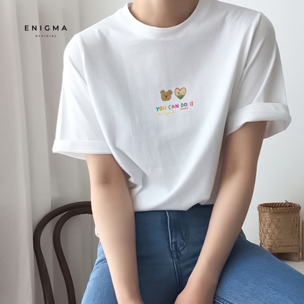 Atasan Wanita Kaos Lengan Pendek Terbaru Original Enigma Kaos Wanita Aesthetic atasan wanita