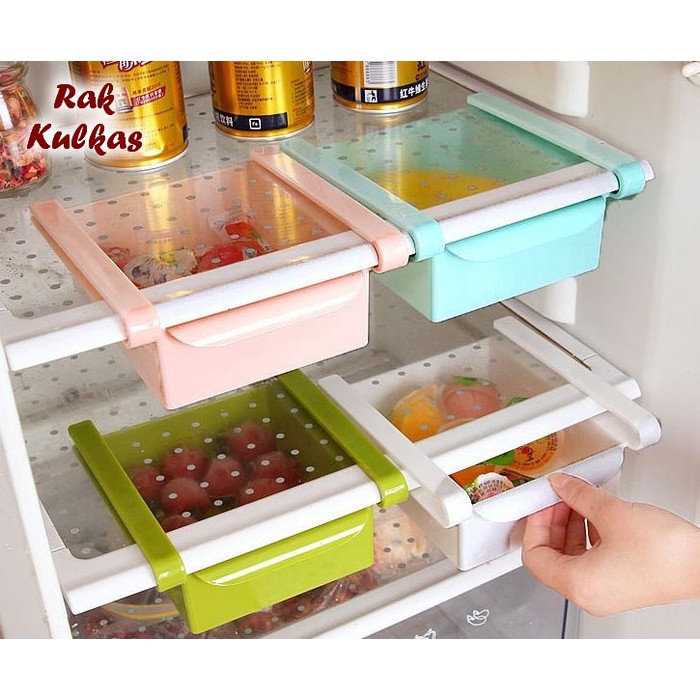 Trend-Rak Kulkas Multifungis Storage Box Kulkas Organizer tempat serbaguna