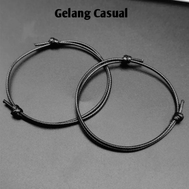 Gelang Tali glossy pria wanita anti air 1pcs/item