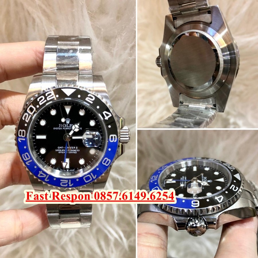 Cash Back Jam Tangan Rolex GMT Master II Batman Body Swiss Garansi 1th