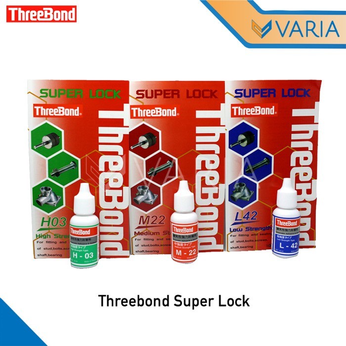 Threebond Super Lock M22 Medium Strength 10 ml Lem Ulir Baut Sekrup