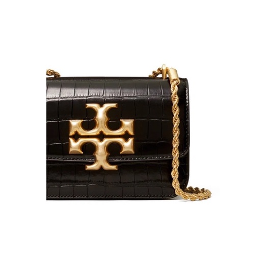 Tory Burch Eleanor 19 Black Crocodile