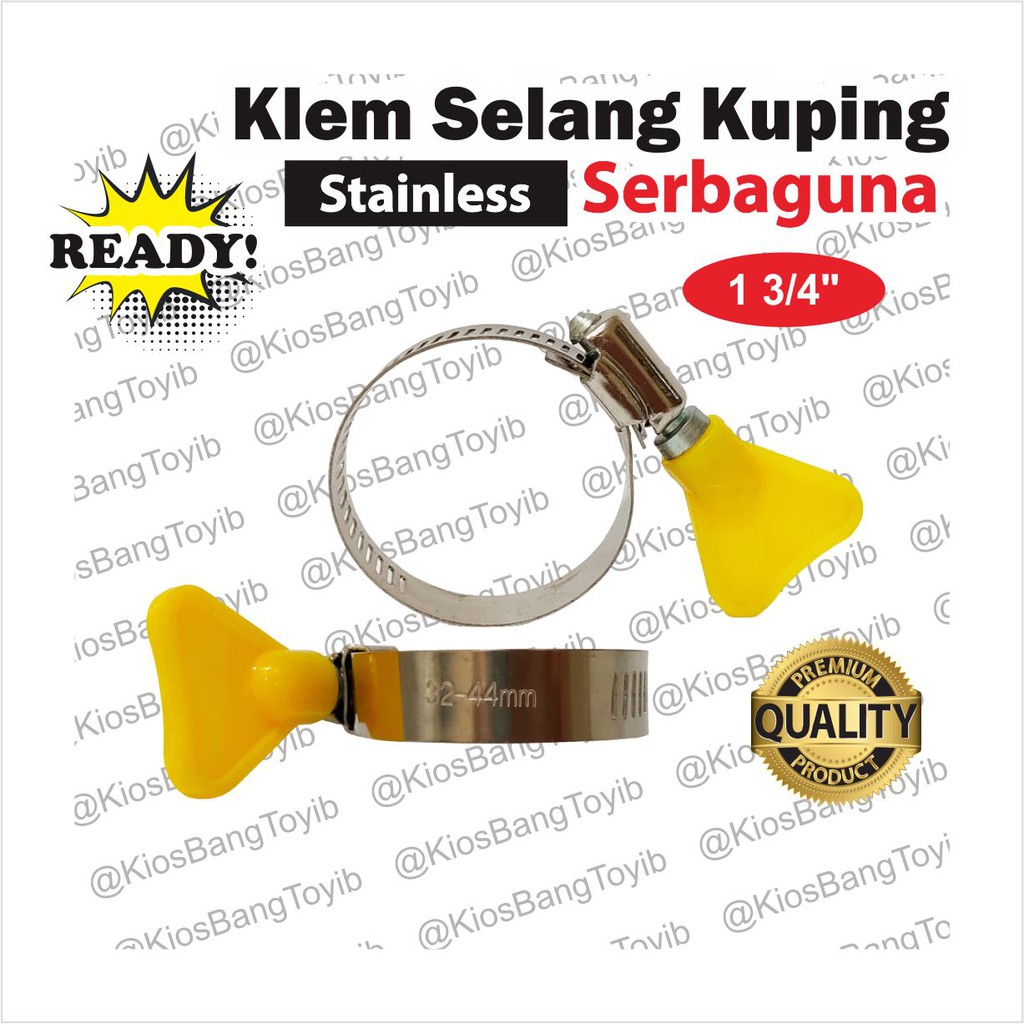 Klem Selang 𝐊𝐮𝐩𝐢𝐧𝐠 Gas LP/Stainless Hose Clamp 1/2&quot; 5/8&quot; 3/4&quot; 7/8&quot; 1 3/4&quot; Kualitas Import