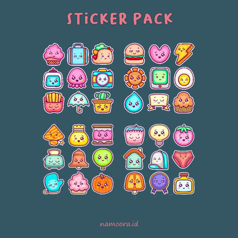 

Sticker Pack - Sticker Cute