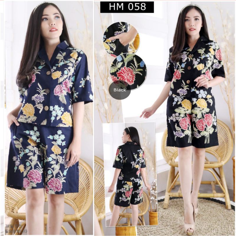 058HN Setelan Batik XL