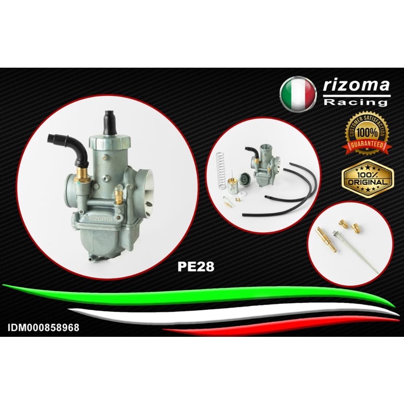 Karburator Rizoma Italy Original PE 28mm PE 26mm PE 24mm Original Setingan Easy , Karbu Rizoma PE 24 PE 26 PE 28