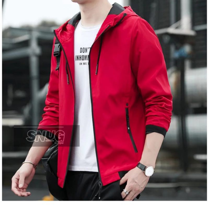 JAKET BOMBER HODDIE - JAKET - JAKET CASUAL ORIGINAL SNUG - OUTDOOR JAKET - JAKET TASLAN - JAKET PRIA