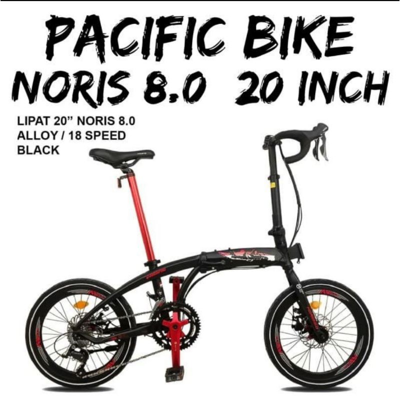 Sepeda Lipat 20 inch Noris 8.0 New