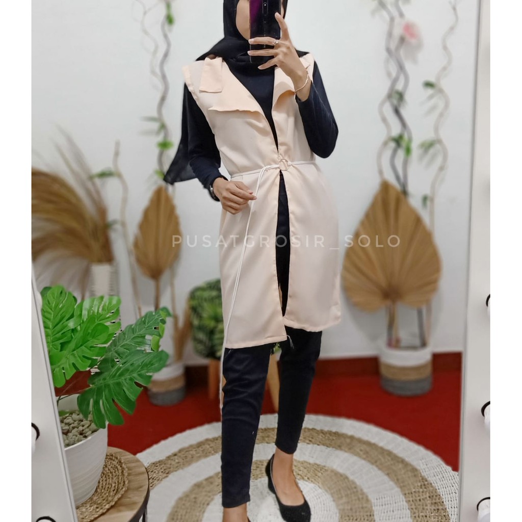 CUCI GUDANG !! OUTER AZALEA PUSATGROSIR_SOLO/CARDIGAN CARDI OUTER WOLFISH MOSSCREPE PREMIUM