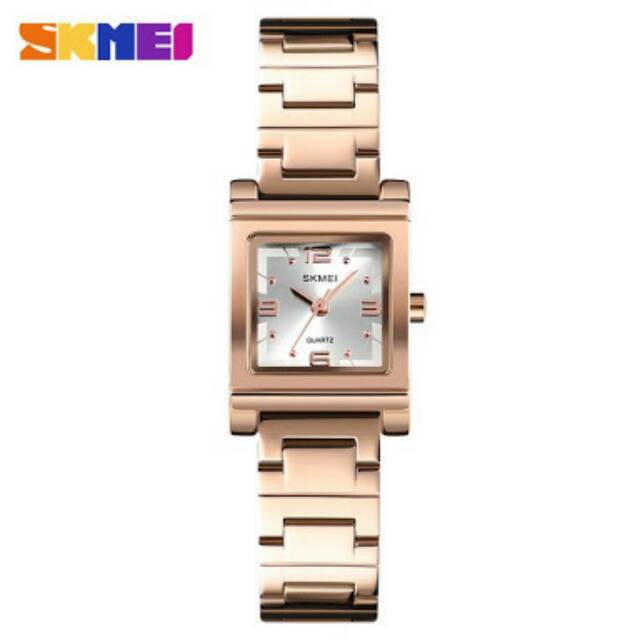 Jam tangan wanita skmei strap rosegold