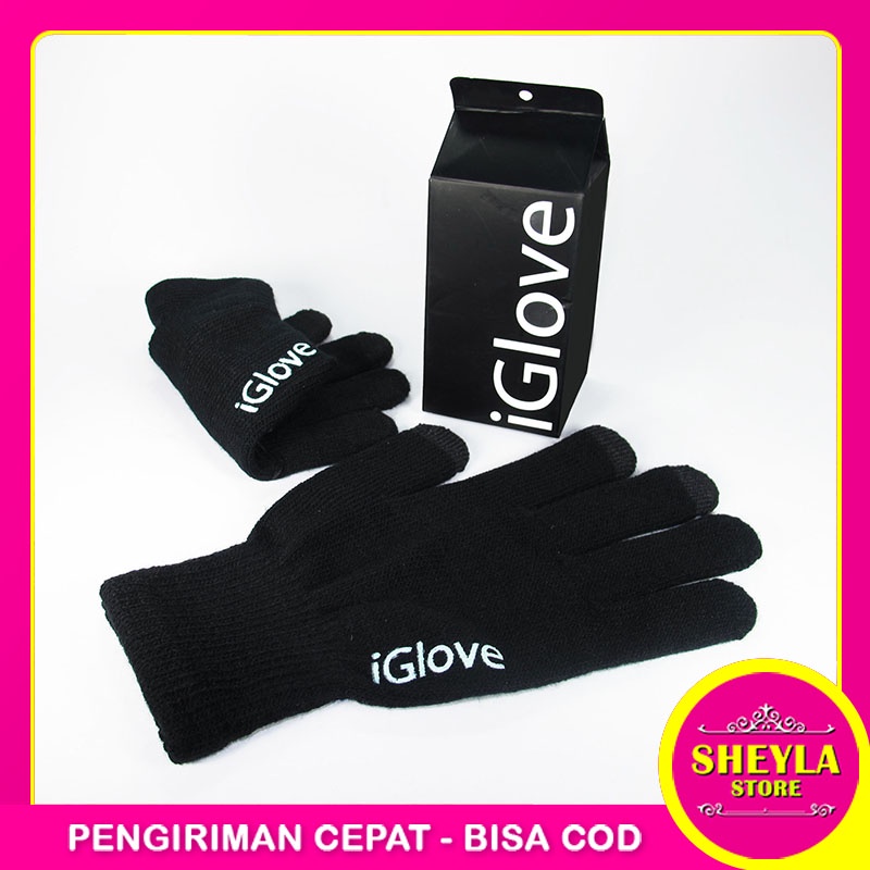 Sarung Tangan iGlove /  Sarung Tangan Touch Screen HP Layar Sentuh Tablet / TouchScreen Gloves Sarung Tangan Import / TV-71