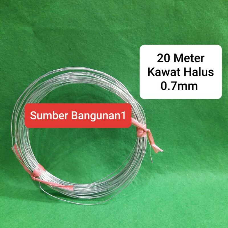 Kawat putih halus BWG 22 kawat prakarya ikat bunga tangkai daun