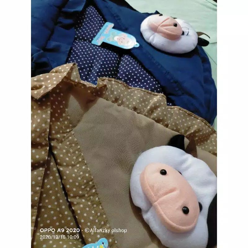 SELIMUT BAYI KEPALA BONEKA SAPI