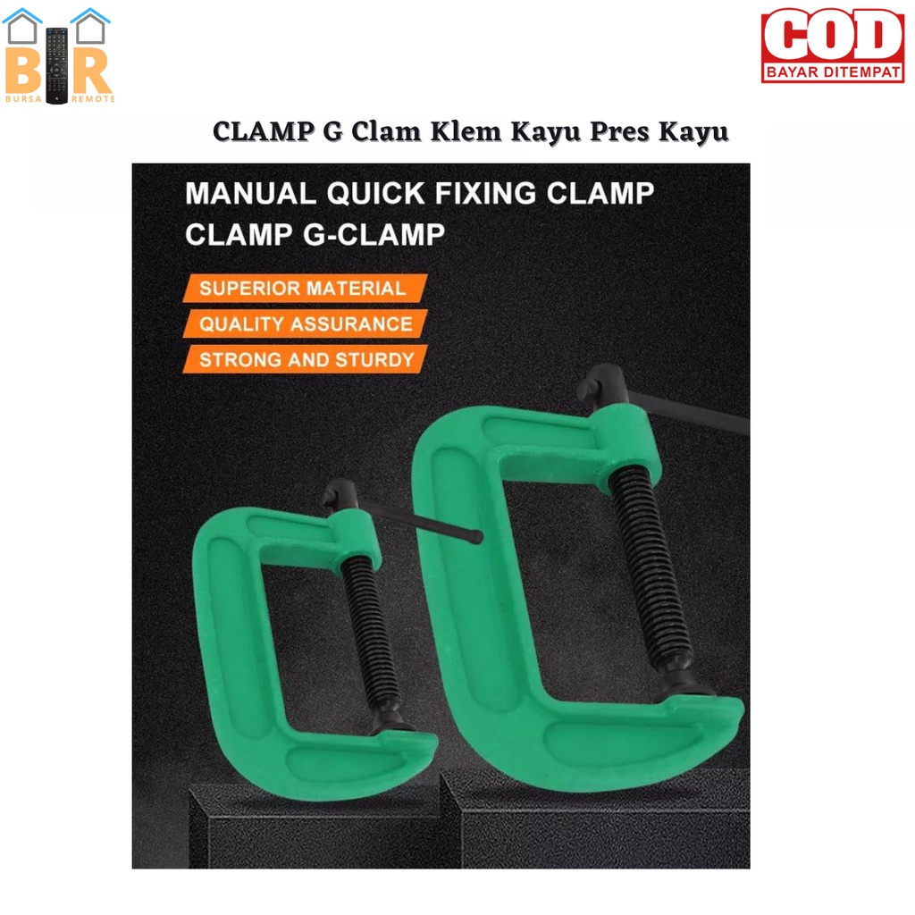 CLAMP G / klem G CATOK KAYU/ Penjepit Catok Kayu alat pertukangan 2-6INCH