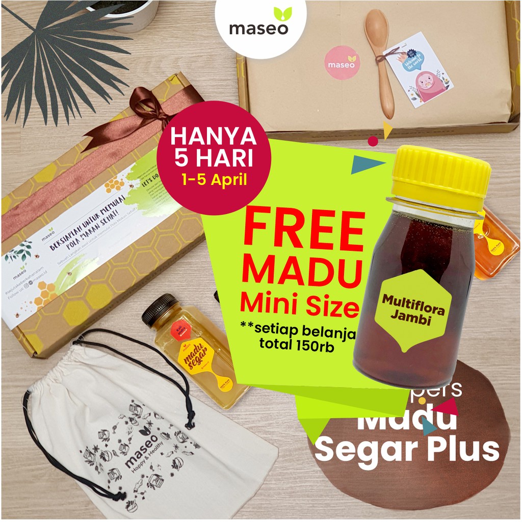 Hampers Maseo MADU  SEGAR PLUS Madu  Murni Paket Parcel 