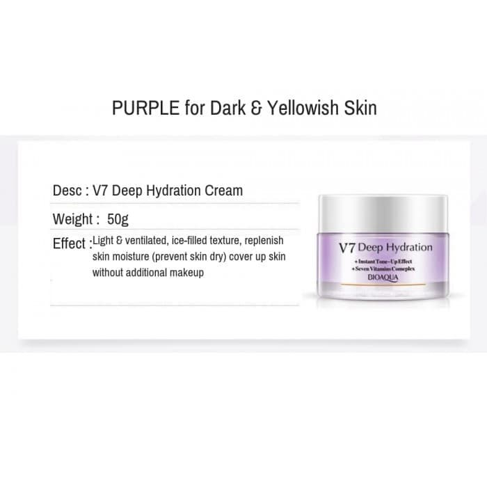 CREAM WAJAH BIOAQUA V7 DEEP HYDRATION PURE COLLAGEN CREAM New