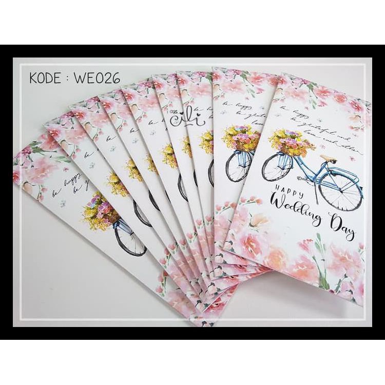 

Iamcili Original Wedding Angpao Varian We021-We030 Terbaik