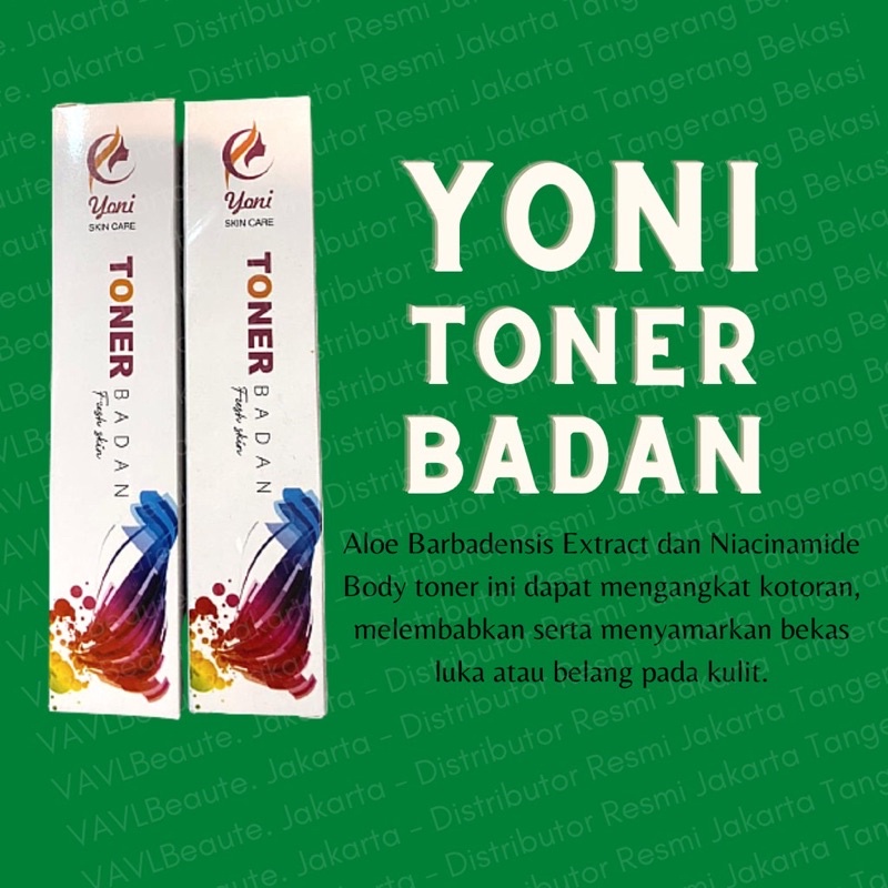 [Bisa COD] Yoni Skin Care Toner Badan BPOM Original Penghilang Daki Badan