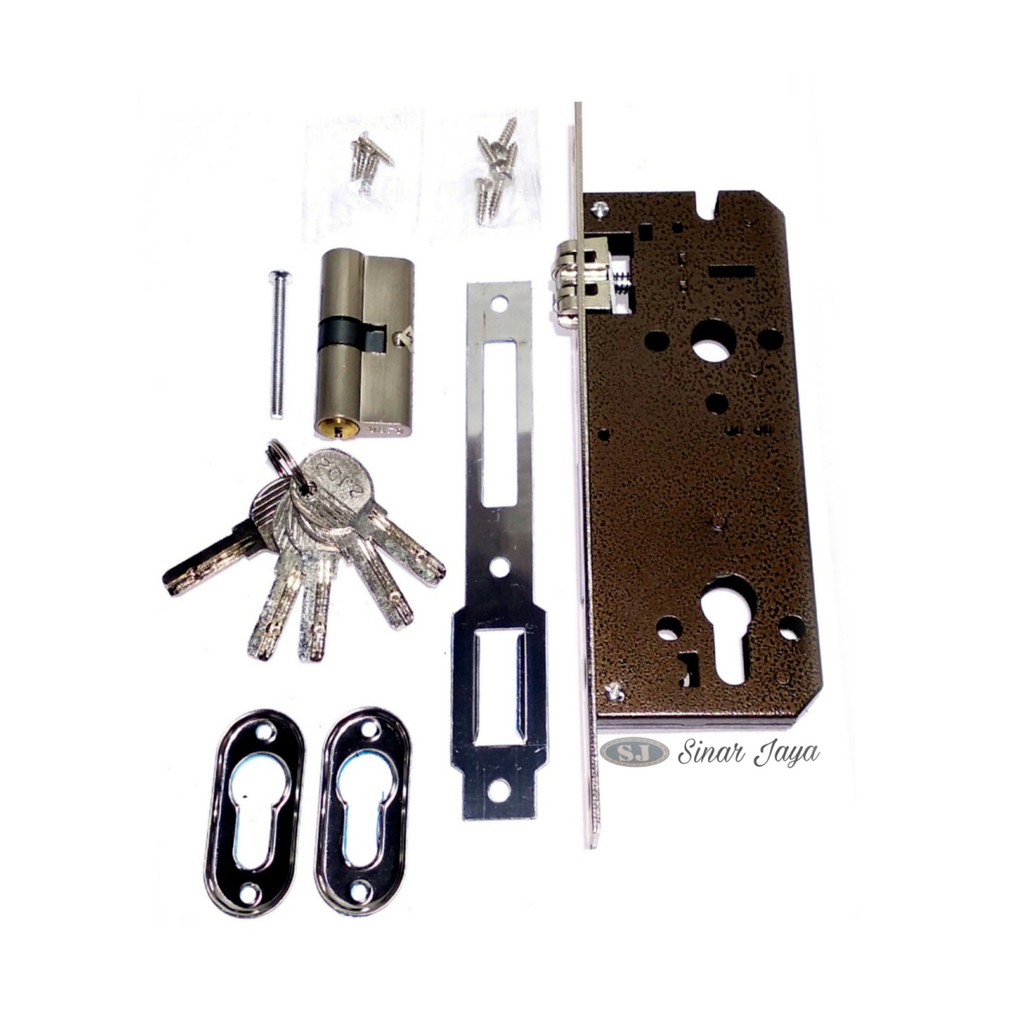 Satu set kunci handle pintu rumah panjang 33cm / 45 cm gagang tarikan pintu stainles pegangan pintu rumah minimalis pegangan pintu kuputarung handle pintu 2 murah mewah