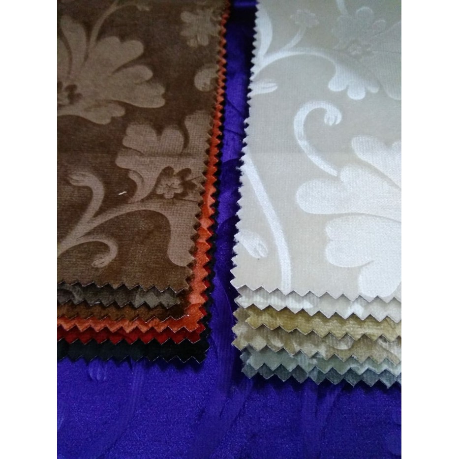 KAIN SUEDE UNTUK SOFA KURSI ATEJA INTERIOR - PALMERA (Bunga Glossy)