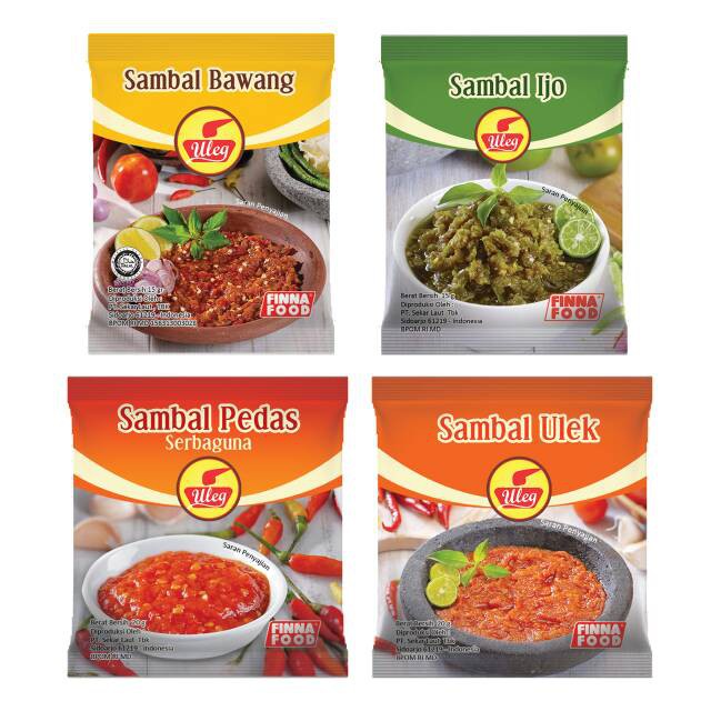 

Sambal / Sambel ULEG Bawang / Terasi / Ijo / Pedas Serbaguna 1 SACHET 20 Gram