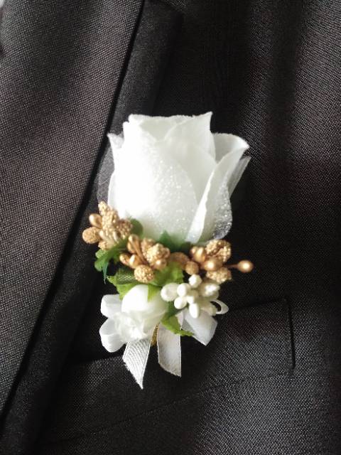 KORSASE BUNGA JAS PENGANTIN/MAHAR/BROS BUNGA MAWAR PUTIH