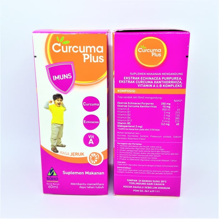 CURCUMA PLUS IMUNS VITAMIN ANAK 60 ML PENAMBAH SISTEM IMUN ANAK