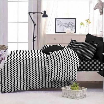 SPREI ZIGZAG MURAH, SPREI RETRO MERAH|HITAM|PINK|MERAH