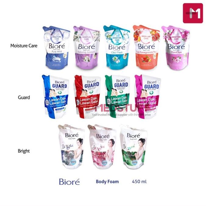 Biore Body Foam 450Ml Refill Biore Sabun Mandi Cair Sabun Biore