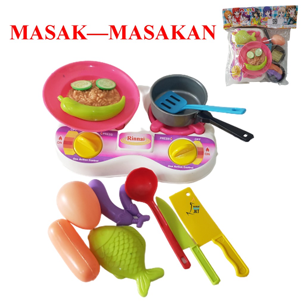 MAINANKEI MAINAN ANAK PEREMPUAN KS 139 119 MASAK MASAKAN NASI GORENG