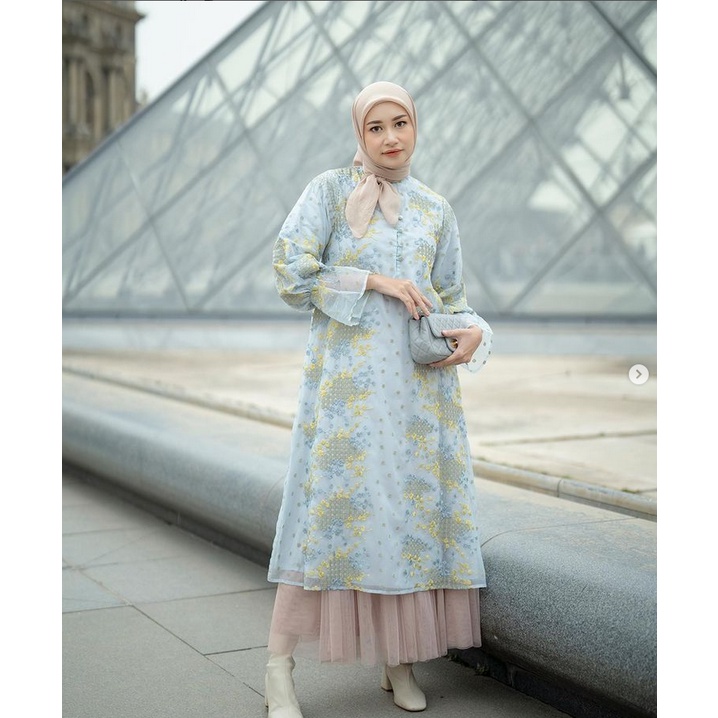 Charlotte Tunic Tunik Azure Azzure Heaven Lights - Ukuran S