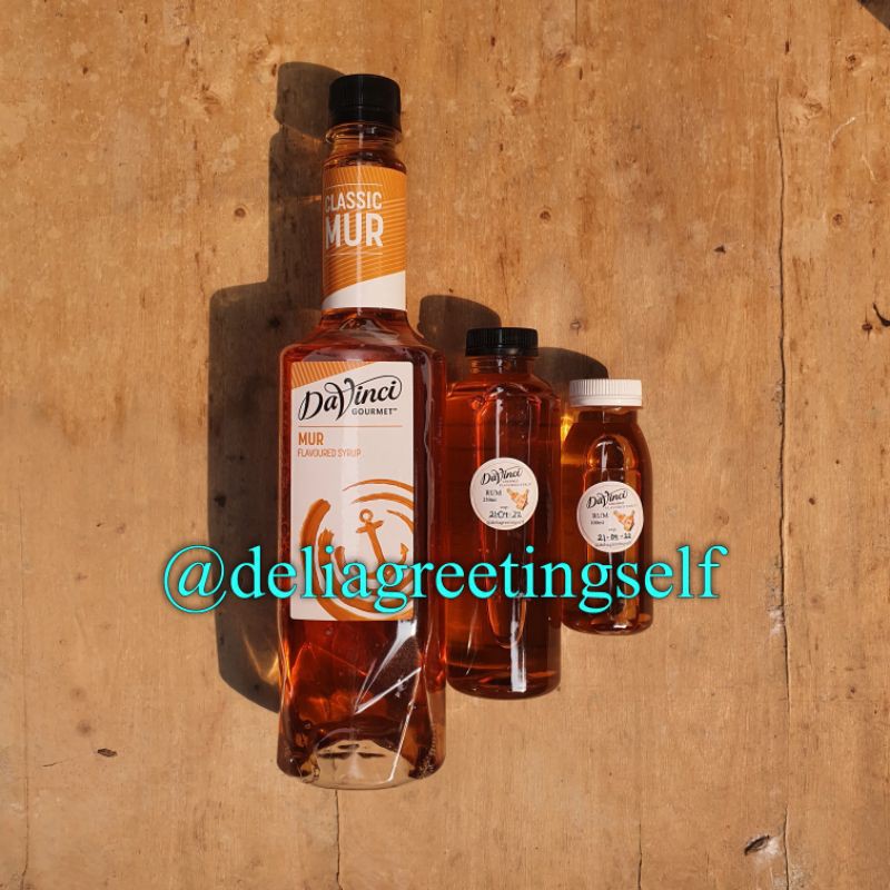 

Da vinci sirup rum flavored syrup mur davinci repack 250ml 100ml