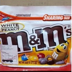 

coklat M&M white Chocolate peanut cokelat import