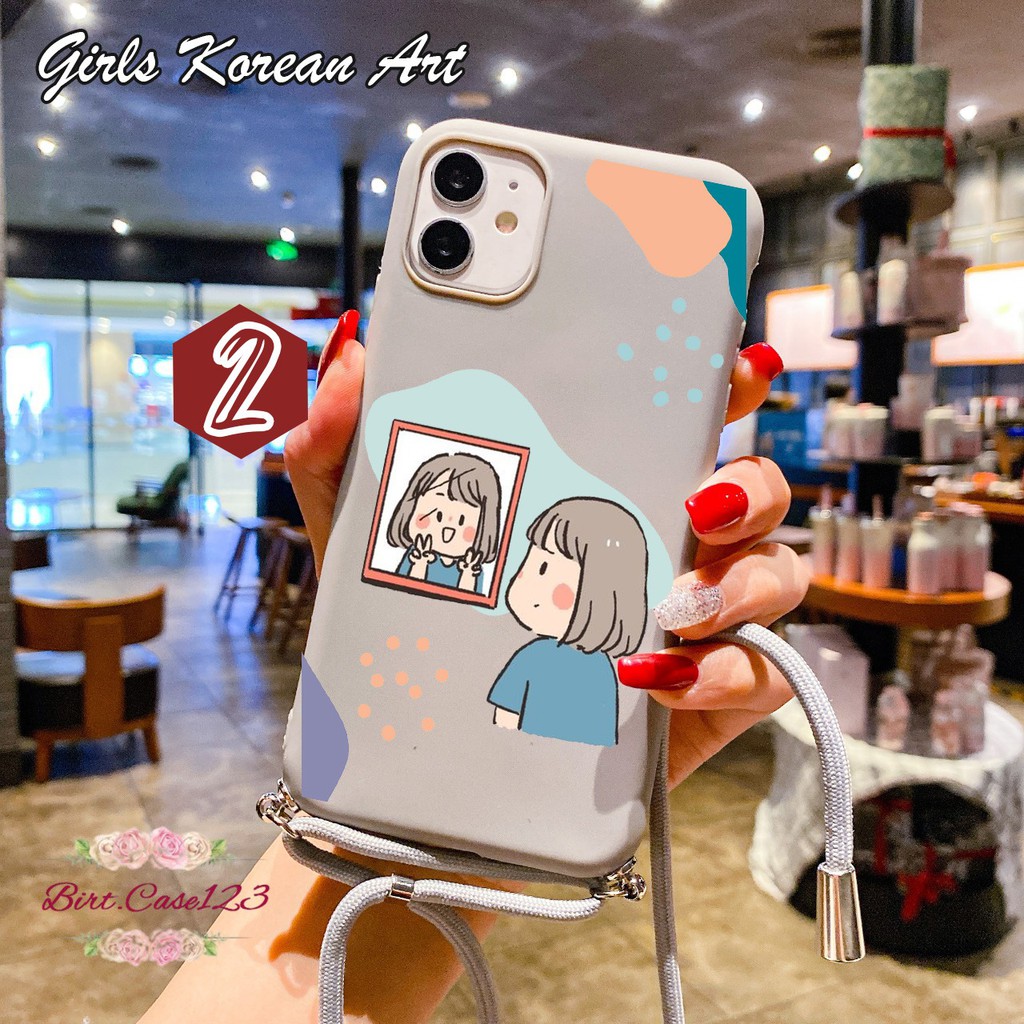 Softcase Slingcase Tali Lanyard Candy GIRLS KOREAN Xiaomi Redmi 3 4a 5+ 5a 6 6a BC3751