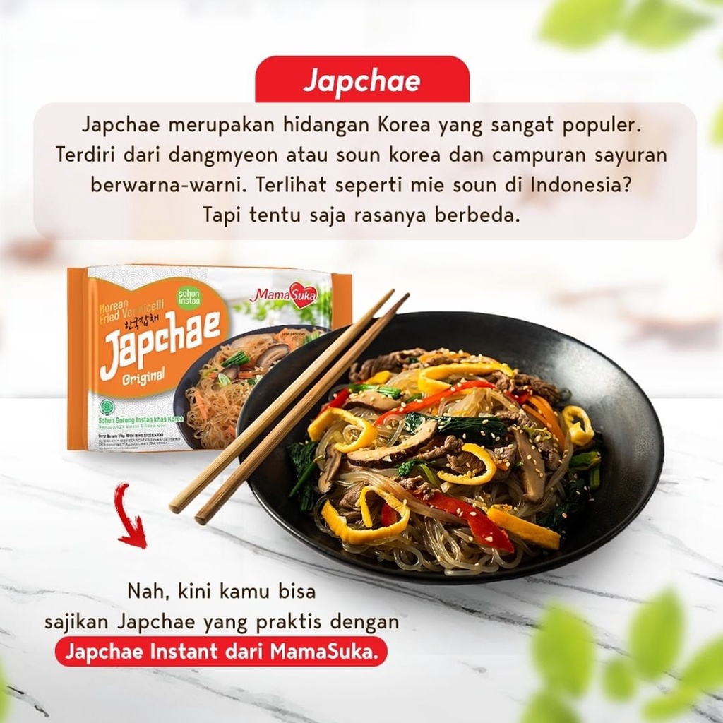 Mamasuka Japchae Instant Korea Ready to Cook Halal