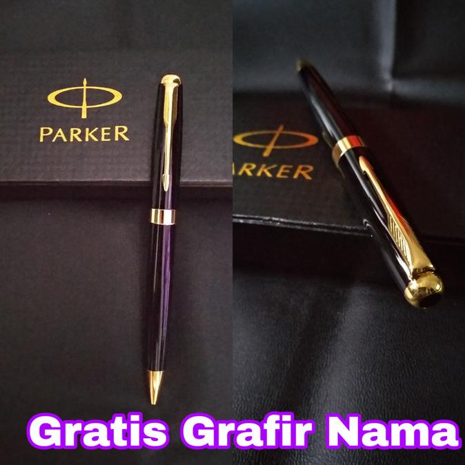

pulpen ballpoint parker sonnet gratis grafir nama bukan montblanc
