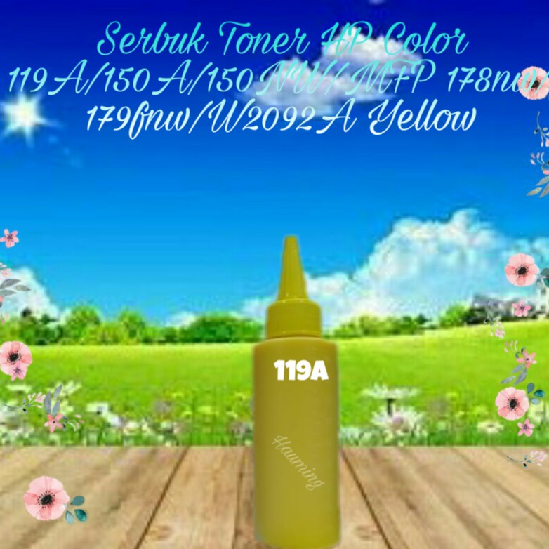 Serbuk Toner 119A 150A 150NW MFP 178NW 179FNW 178 179 W2092A Yellow 1x Isi