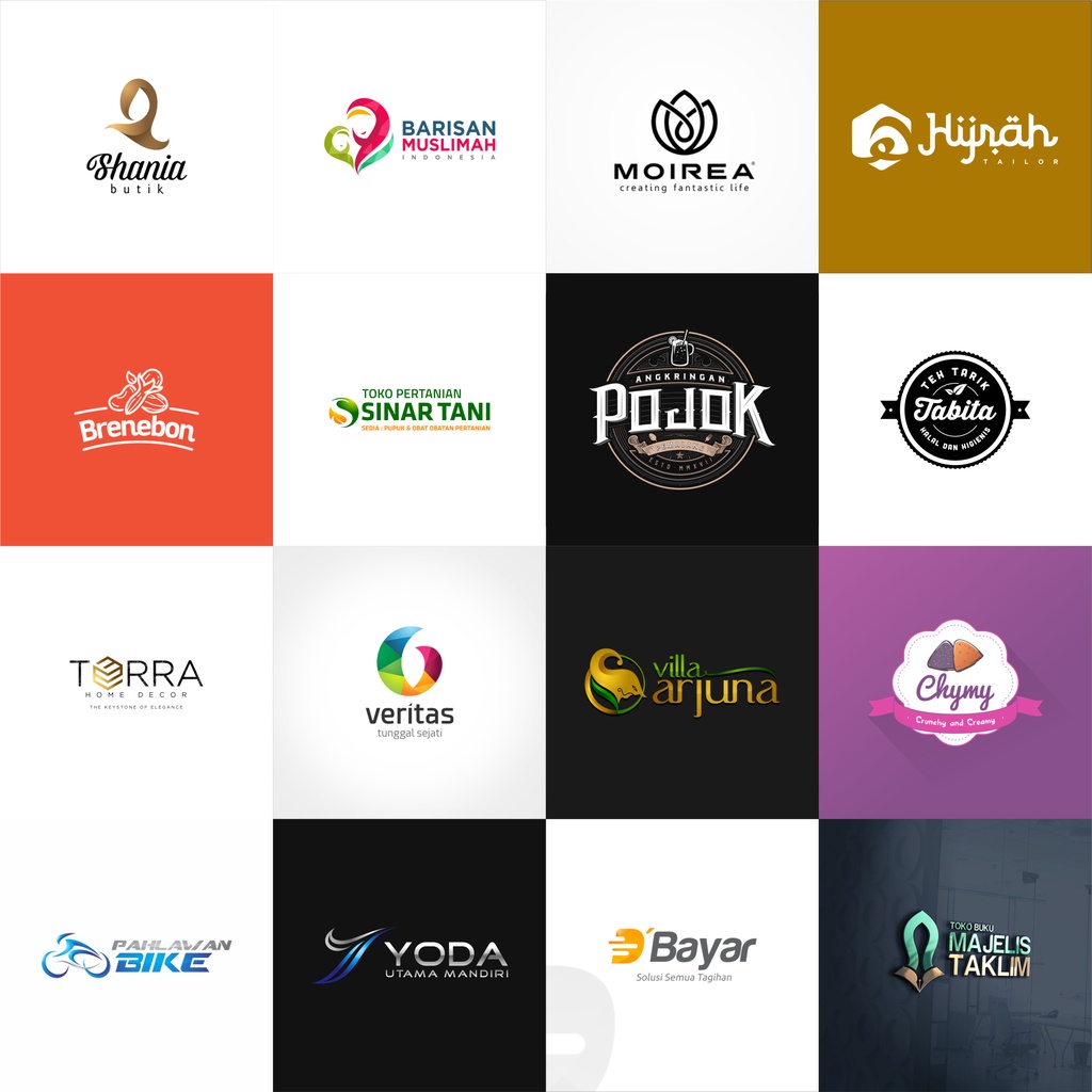DESAIN LOGO PROFESIONAL 3-4 OPSI PILIHAN LOGO