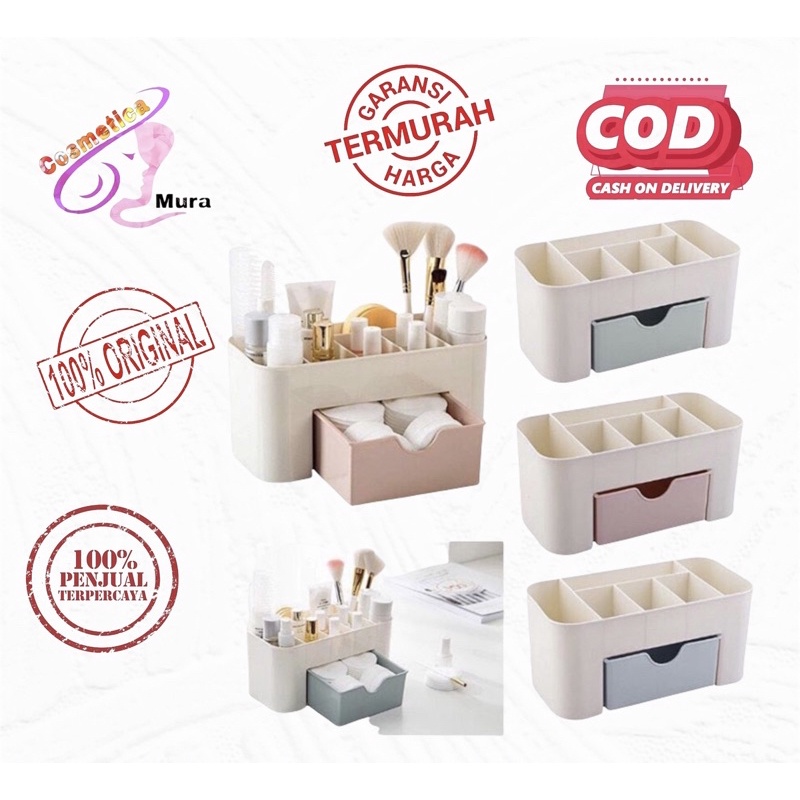 Rak kosmetik plastik organizer warna random ~ rak kosmetik simple cantik