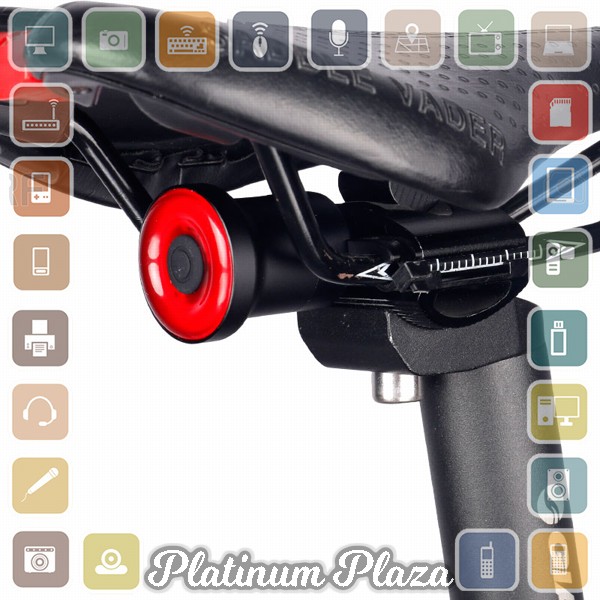 Enfitnix XLite 100 Lampu Sepeda Smart LED Taillight Saddle Mount - Black`183MEF-