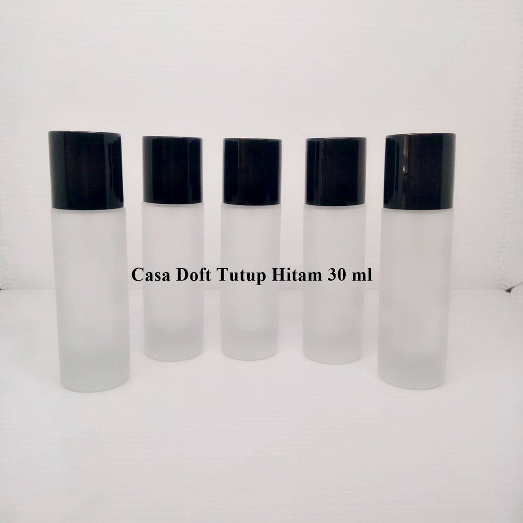 Botol Parfum Kosong Casa doft 30 ml pump black cap besar @100