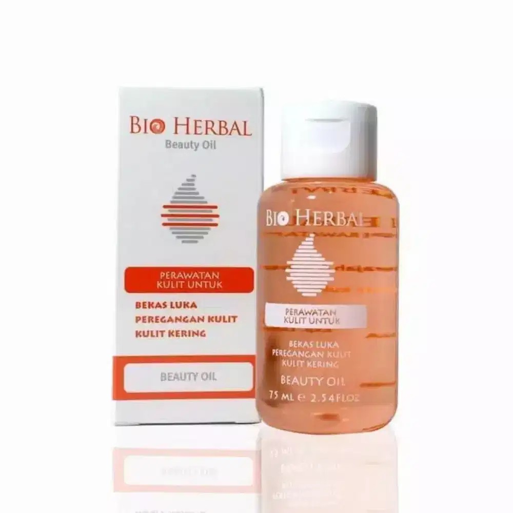 Bio Herbal Beauty Oil - Penghilang Bekas Luka, Strech Mark, Mengatasi Kulit Kering (BPOM)