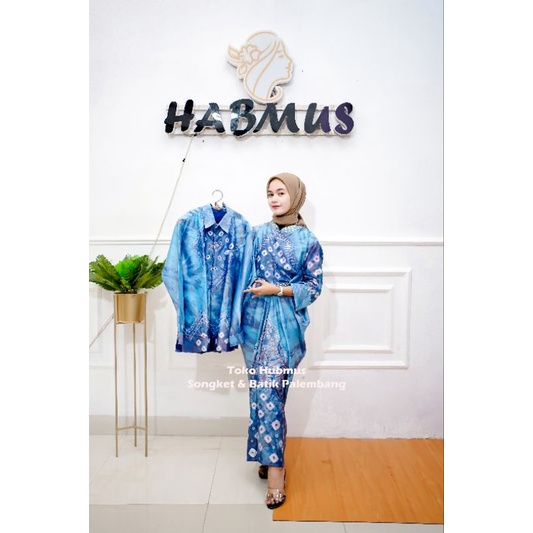 couple kaftan jumputan palembang asli sutra silk