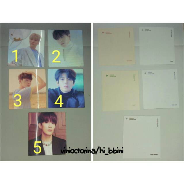 SEVENTEEN OFFICIAL LENTICULAR CARD (SEUNGKWAN, VERNON, WONWOO, DK)