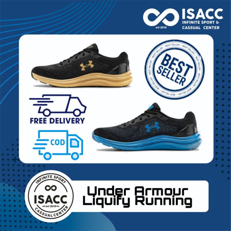 Sepatu Gym Running Olahraga Under Armour (UA) Liquify Running Shoes Original BNIB Garansi
