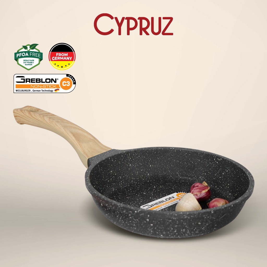 Cypruz Granite Die Cast Fry Pan 26cm 6X1