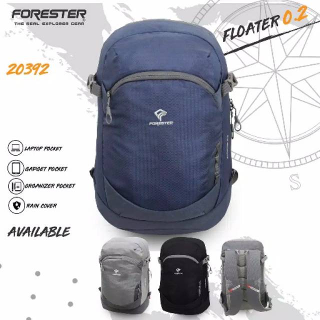 Forester Tas Punggung / Tas Ransel Forester Floater 0.2 20392 + Cover Bag