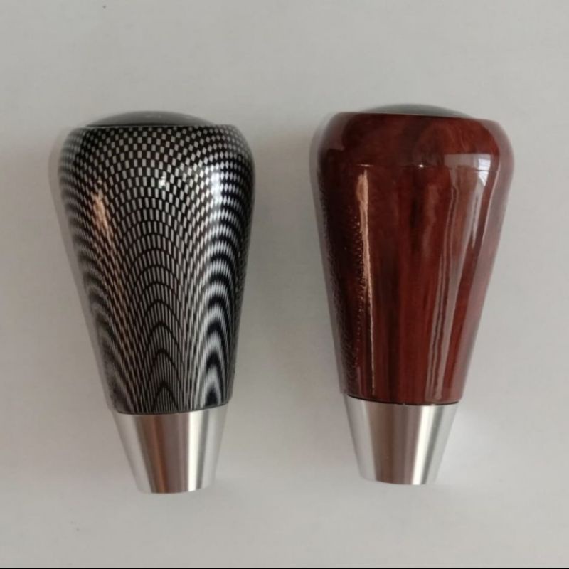 Gear Knob hendle Perseneling Mobil Avanza Carbon Wood