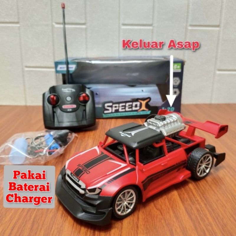 RC Car Drift Bisa Keluar Asap - Mainan Mobil Remote Control Anak Laki Cowok